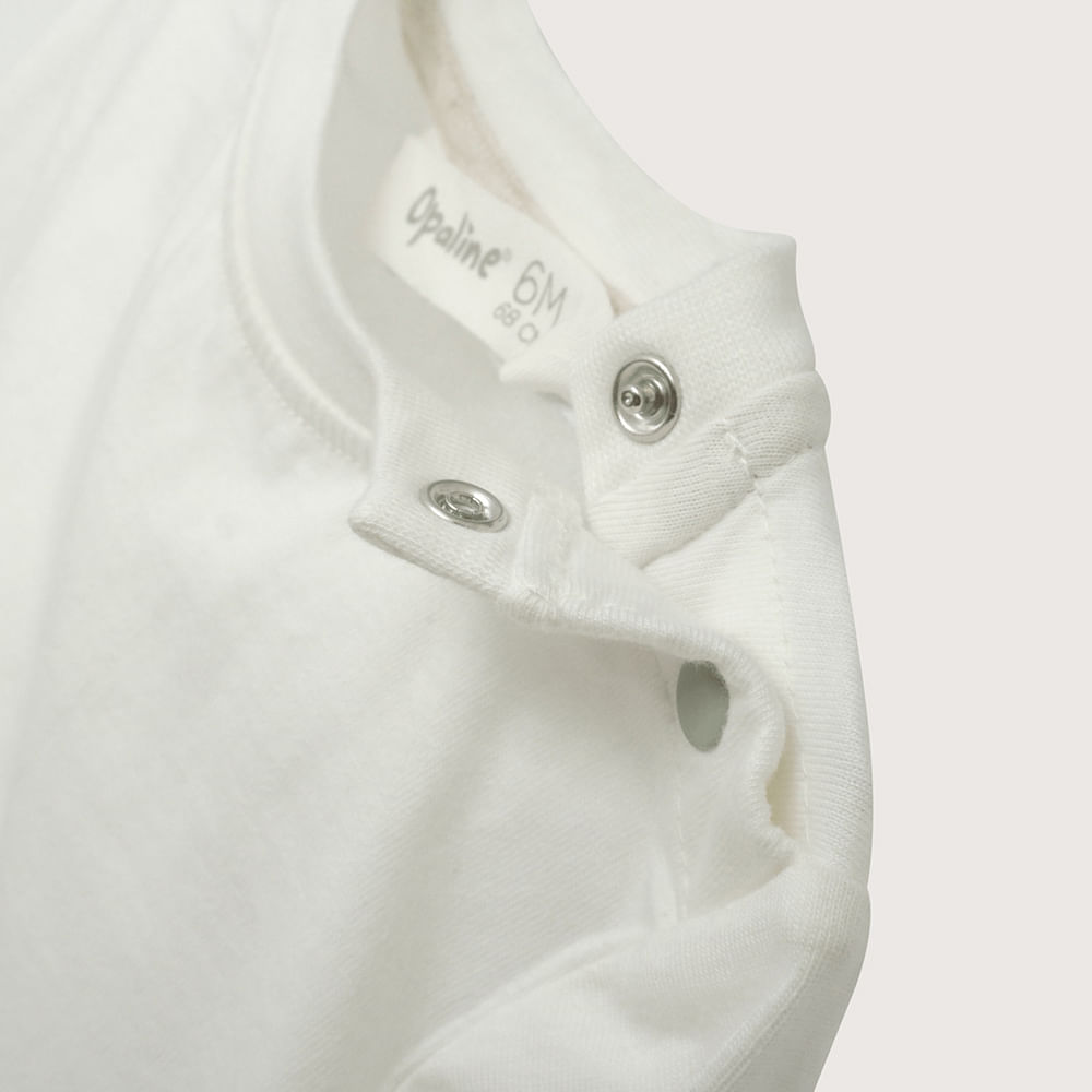 POLERA MANGA LARGA BLANCA DINOSAURIOS DE NIÑO OPALINE - 5