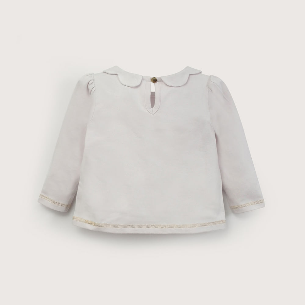 POLERA MANGA LARGA LILA DE NIÑA OPALINE - 6