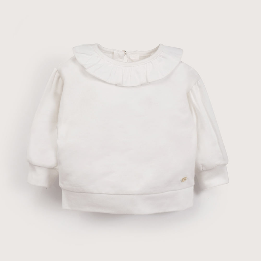 POLERON BLANCO DE NIÑA OPALINE - 2