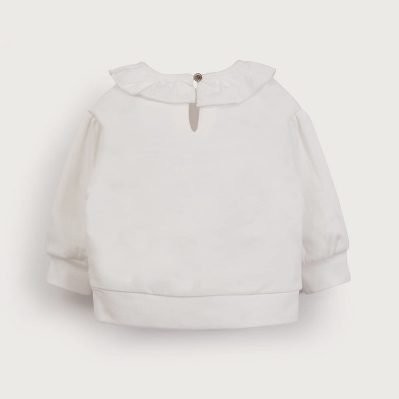 POLERON BLANCO DE NIÑA OPALINE - 3