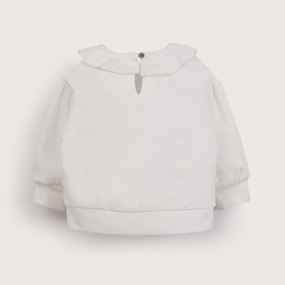POLERON BLANCO DE NIÑA OPALINE - 6