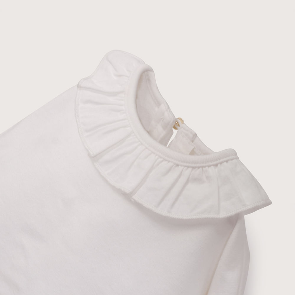 POLERON BLANCO DE NIÑA OPALINE - 8