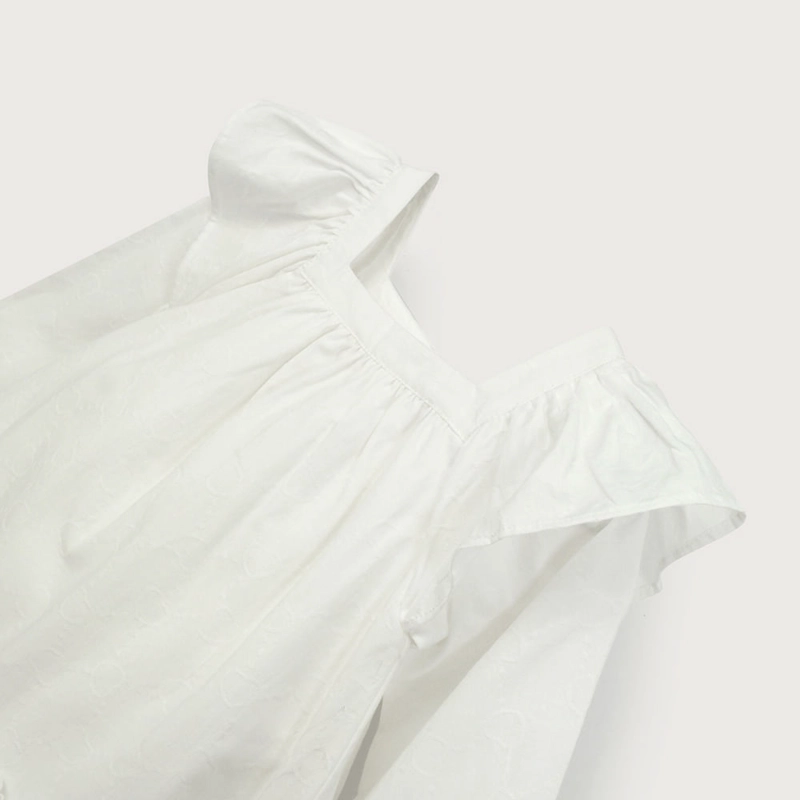 VESTIDO BLANCO MANGA LARGA DE NIÑA OPALINE - 4