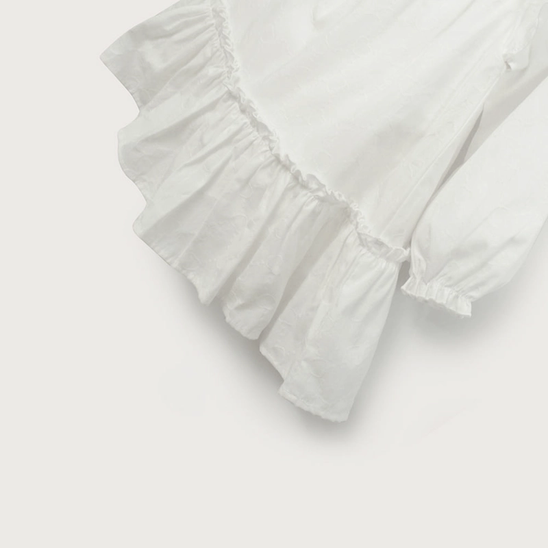 VESTIDO BLANCO MANGA LARGA DE NIÑA OPALINE - 5