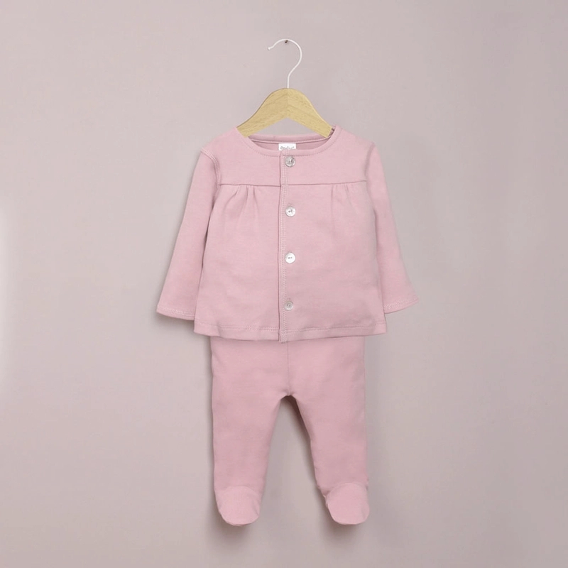 CONJUNTO CLINICA ROSADO DE BEBE  NIÑA OPALINE - 1