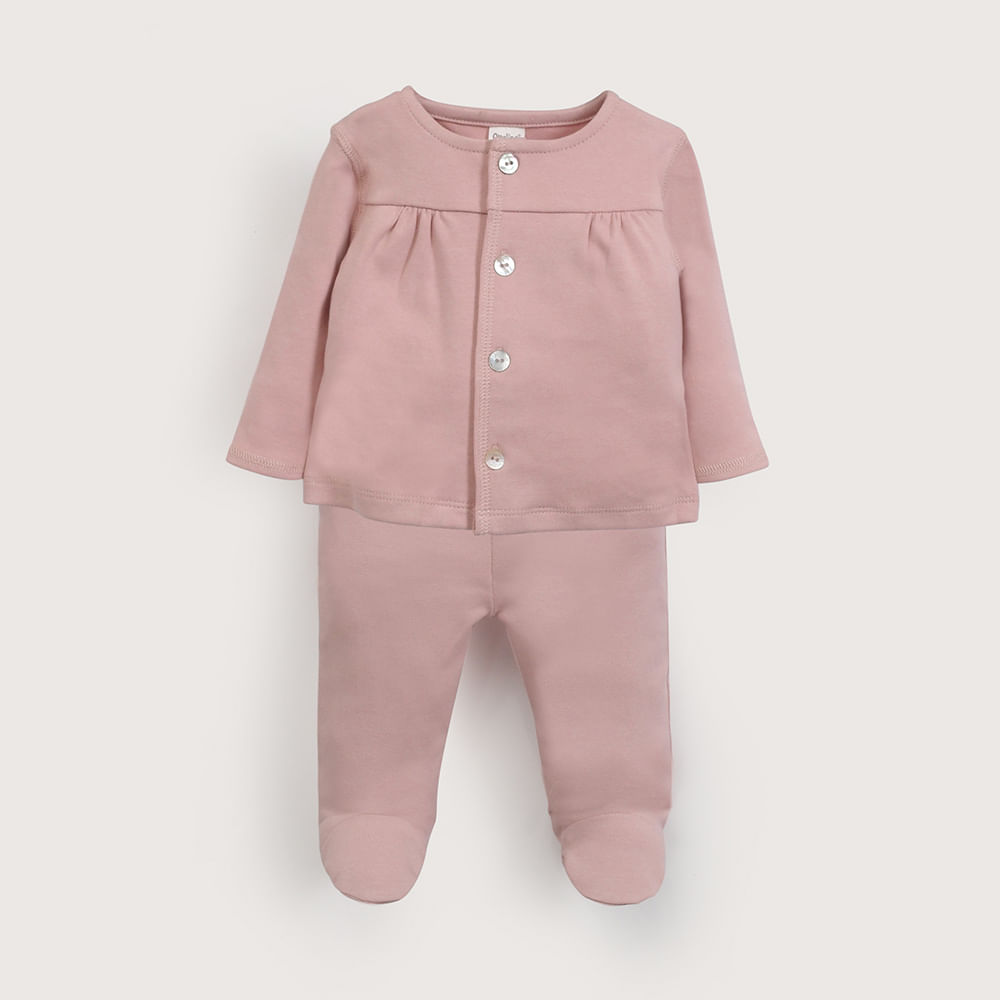 CONJUNTO CLINICA ROSADO DE BEBE  NIÑA OPALINE - 2
