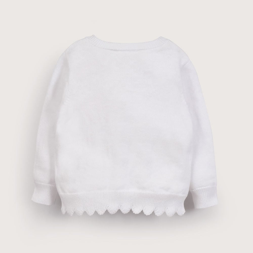 CHALECO BLANCO DE NIÑA OPALINE - 3