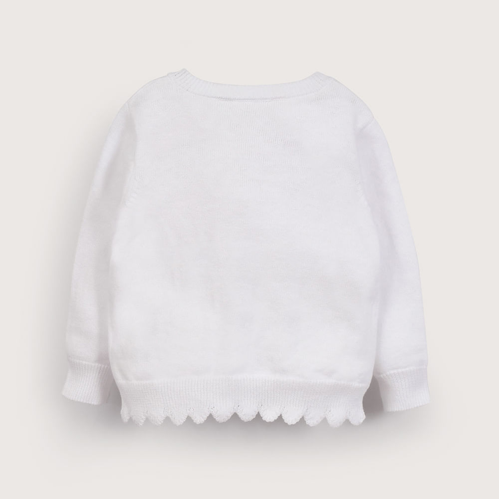 CHALECO BLANCO DE NIÑA OPALINE - 3