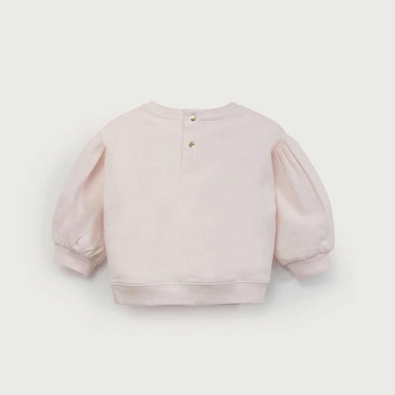 POLERON ROSADO CON BORDADO DE NIÑA OPALINE - 3