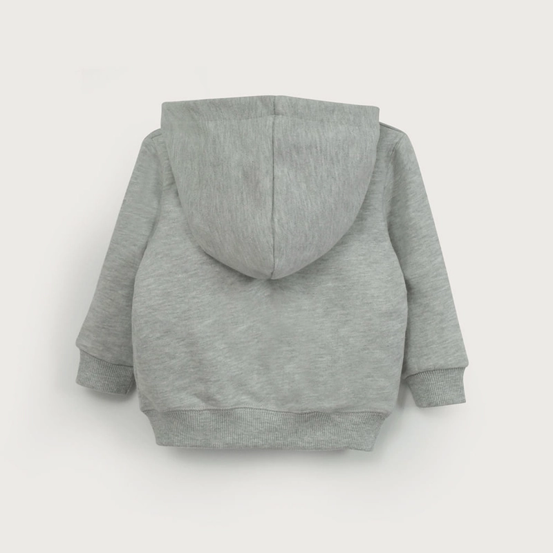 POLERON CON GORRO GRIS DE NIÑO OPALINE - 6