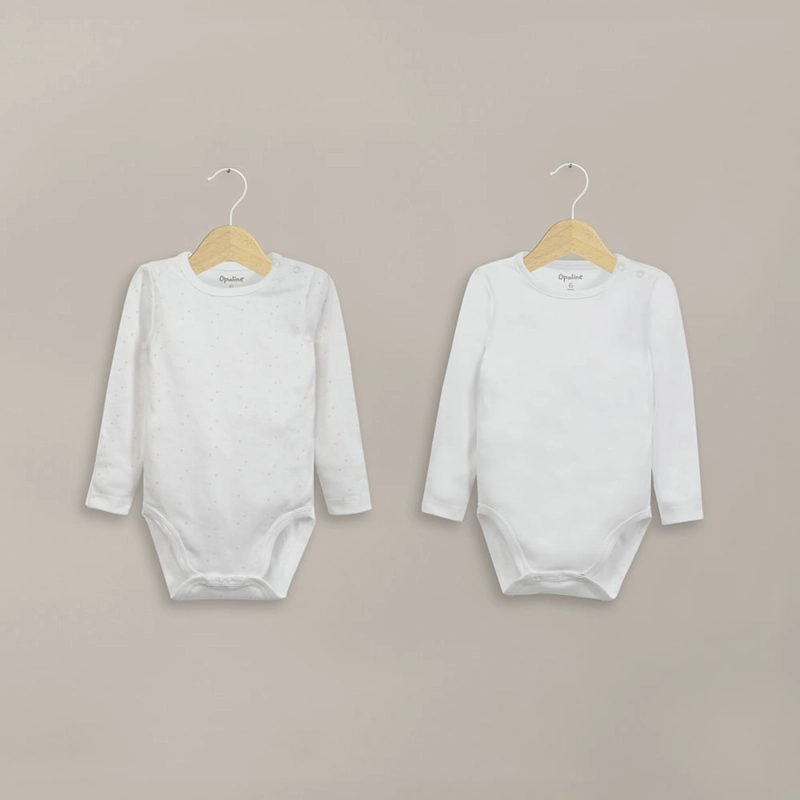 PACK DE 2 BODYS ALGODON NIÑA OPALINE - 1