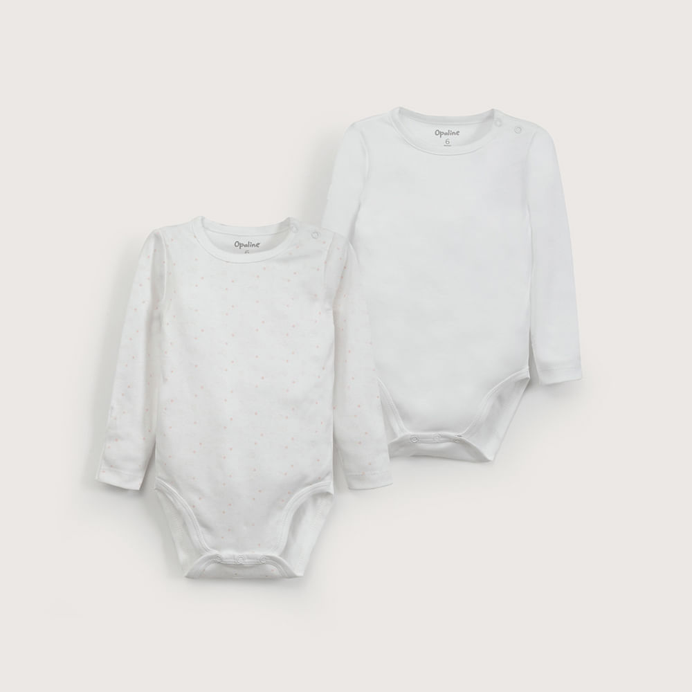 PACK DE 2 BODYS ALGODON NIÑA OPALINE - 2