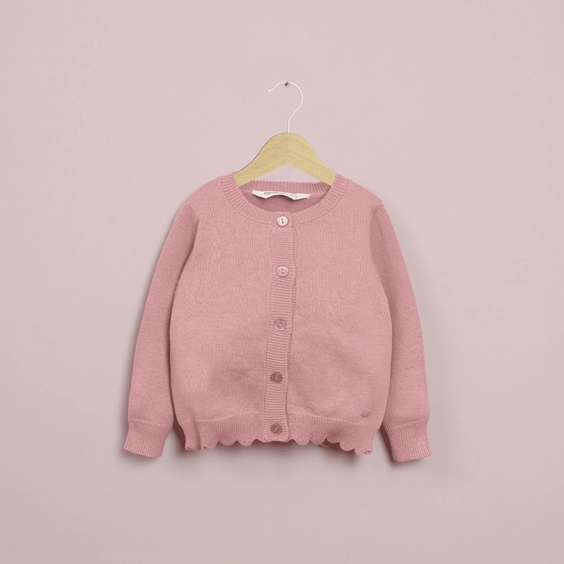 CHALECO ROSADO DE NIÑA OPALINE - 1