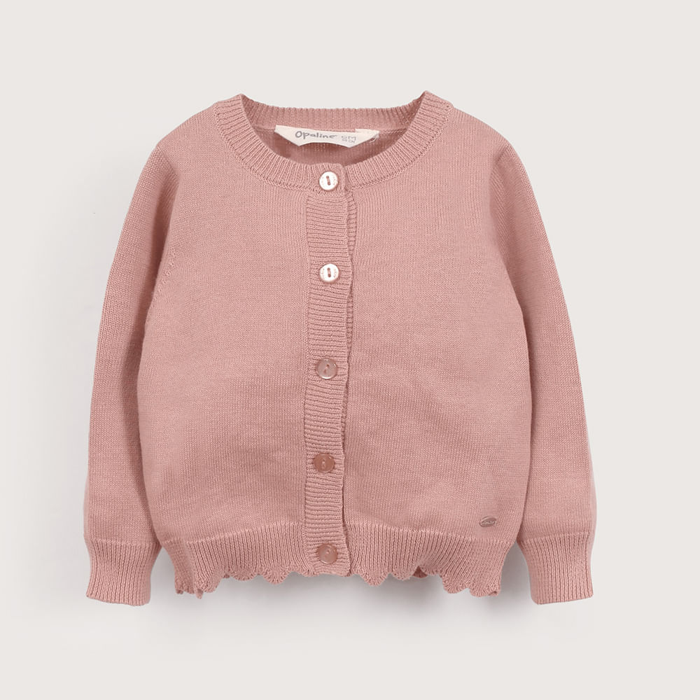 CHALECO ROSADO DE NIÑA OPALINE - 2