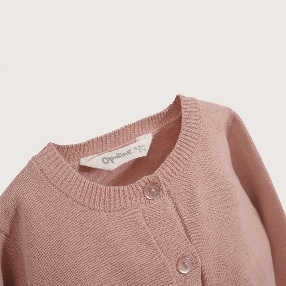 CHALECO ROSADO DE NIÑA OPALINE - 4