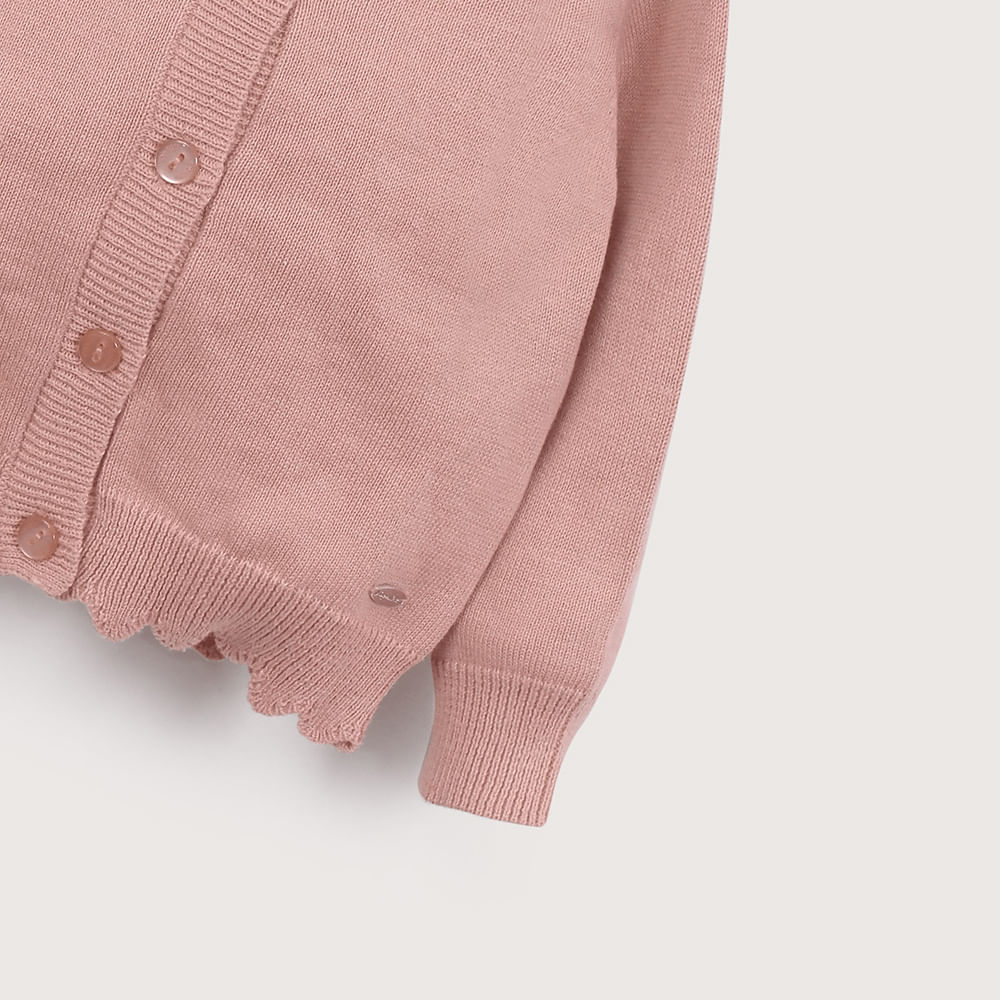 CHALECO ROSADO DE NIÑA OPALINE - 5