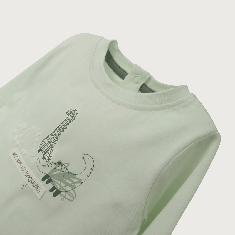 POLERA MANGA LARGA VERDE DE NIÑO OPALINE - 4