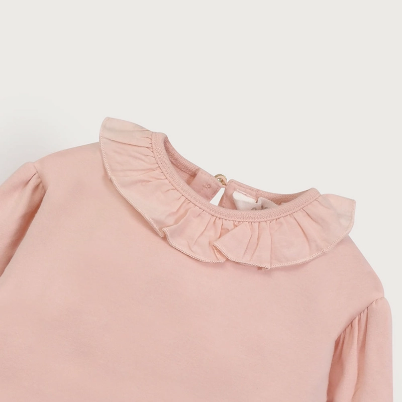 POLERON CERRADO ROSADO DE NIÑA OPALINE - 4