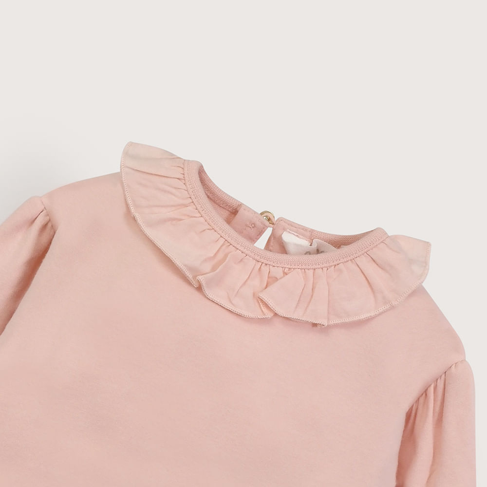 POLERON CERRADO ROSADO DE NIÑA OPALINE - 7