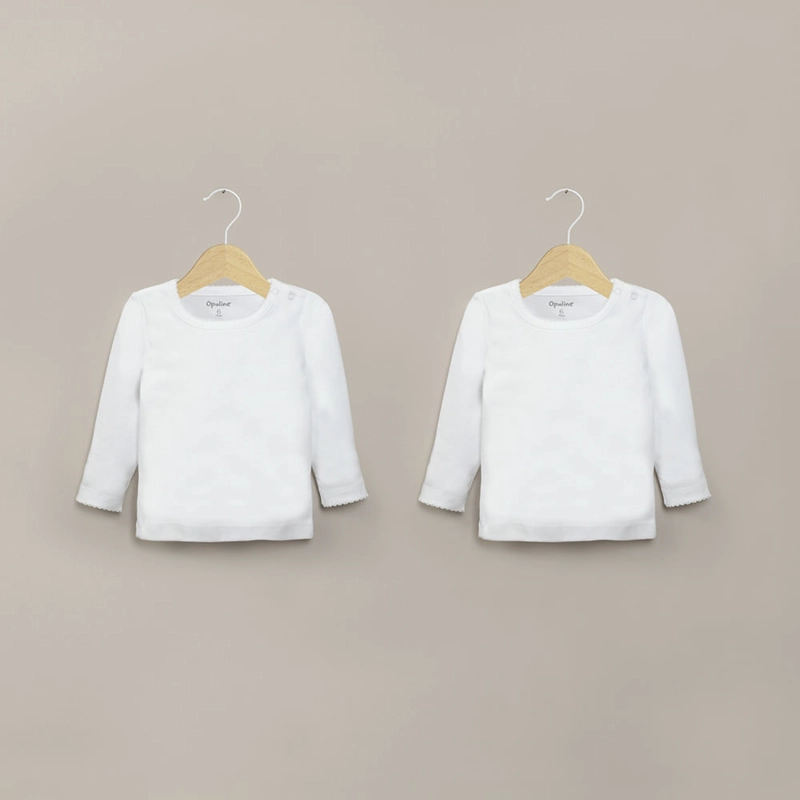 CAMISETA AJUAR BLANCO UNISEX OPALINE - 1