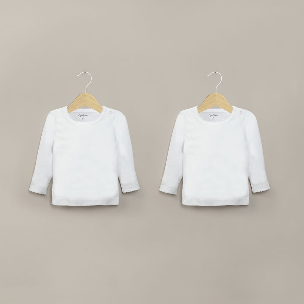 CAMISETA AJUAR BLANCO UNISEX OPALINE - 1