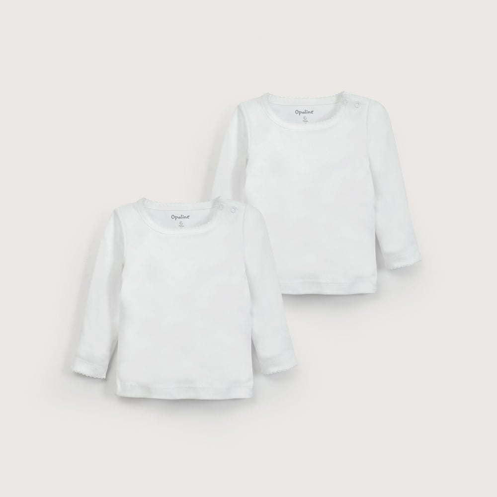 CAMISETA AJUAR BLANCO UNISEX OPALINE - 2