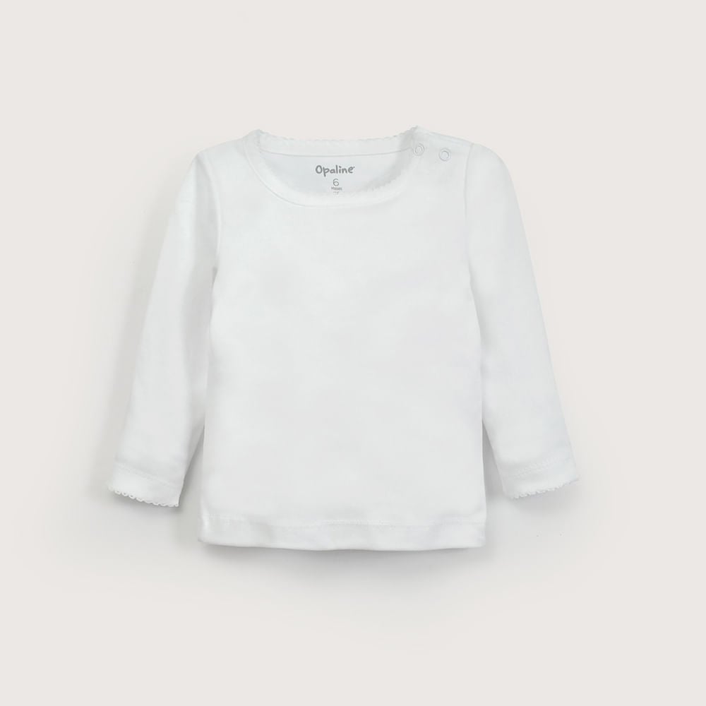 CAMISETA AJUAR BLANCO UNISEX OPALINE - 3