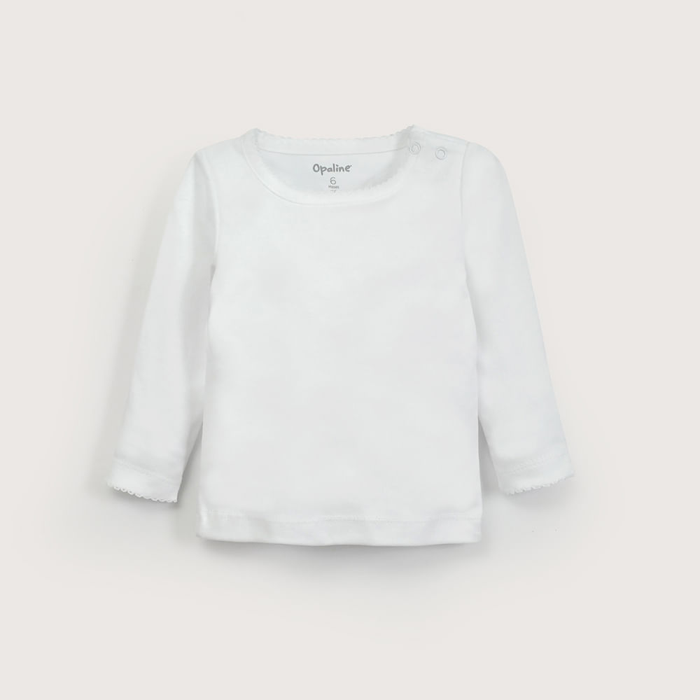 CAMISETA AJUAR BLANCO UNISEX OPALINE - 5