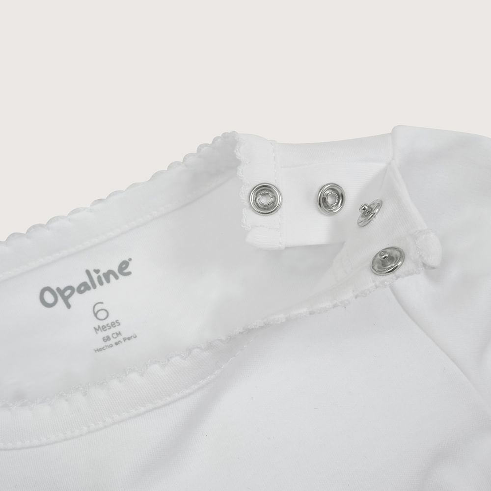CAMISETA AJUAR BLANCO UNISEX OPALINE - 7