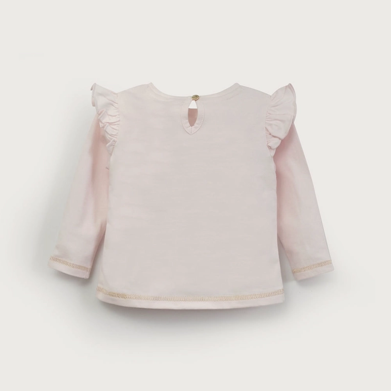 POLERA MANGA LARGA ROSADA CLARA DE NIÑA OPALINE - 6