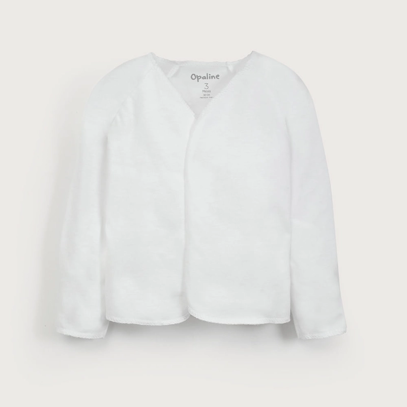 PACK DE 2 CAMISETAS GUANTE BLANCAS BEBE OPALINE - 6