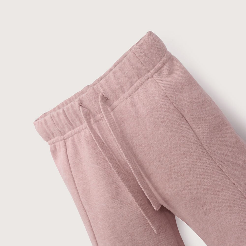 PANTALON DE BUZO ROSADO ANCHO DE NIÑA OPALINE - 4