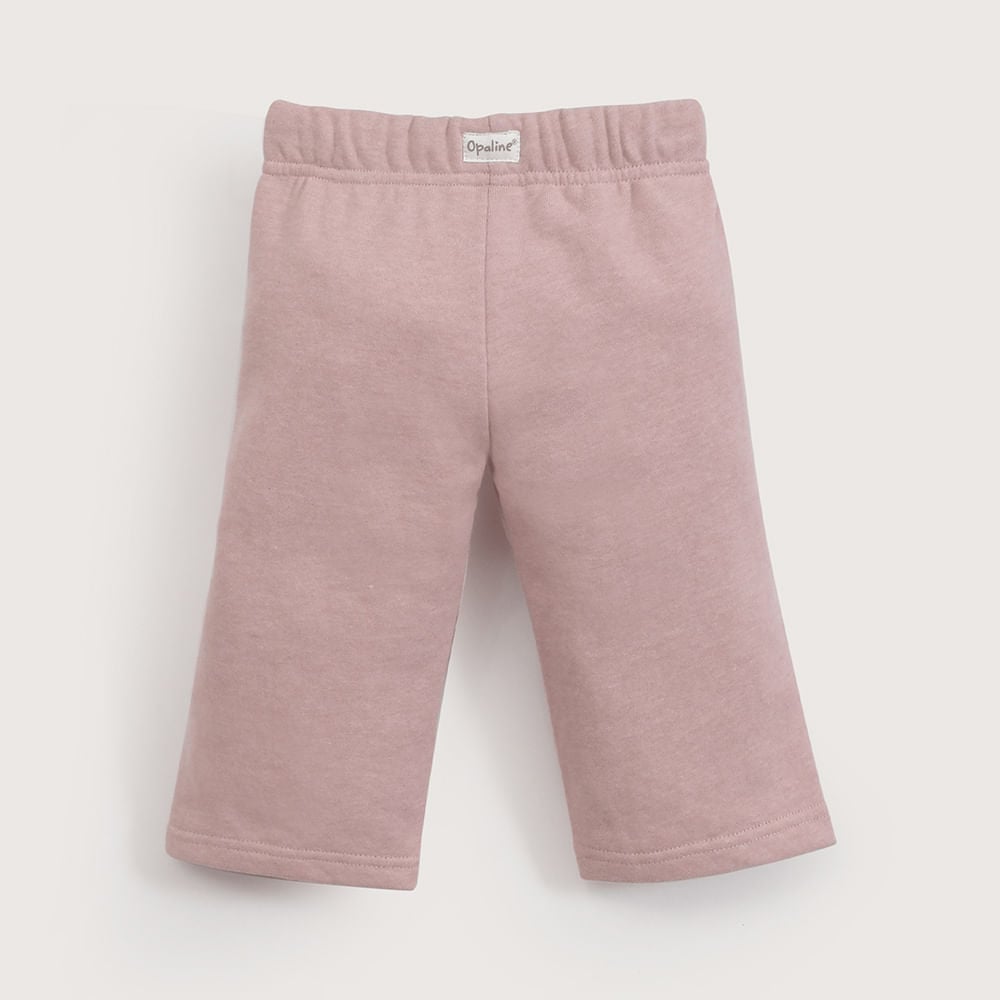 PANTALON DE BUZO ROSADO ANCHO DE NIÑA OPALINE - 6