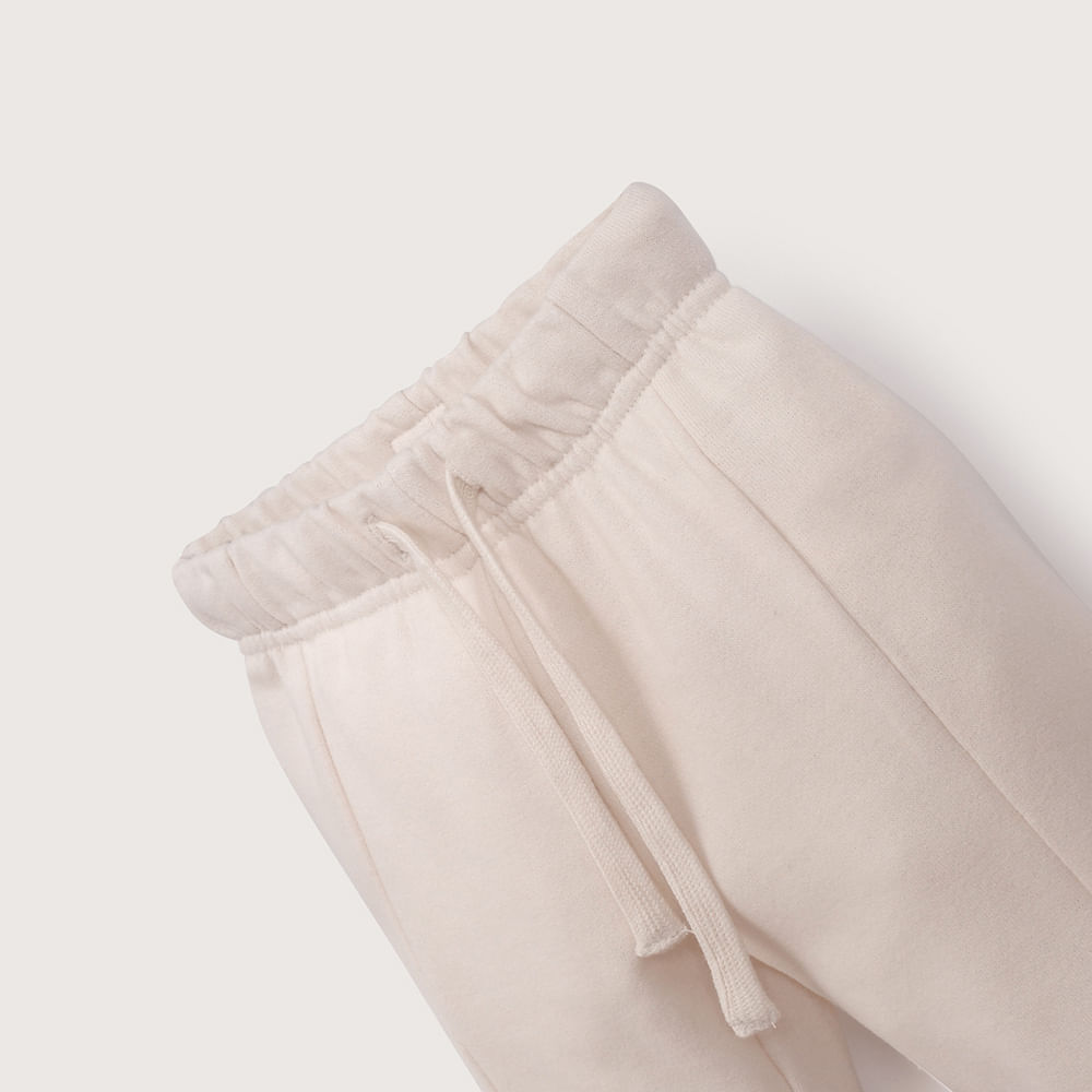 PANTALON DE BUZO CREMA DE NIÑA OPALINE - 4