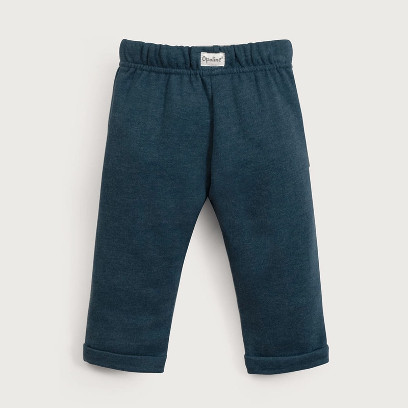 PANTALON DE BUZO AZUL DE NIÑO OPALINE - 3