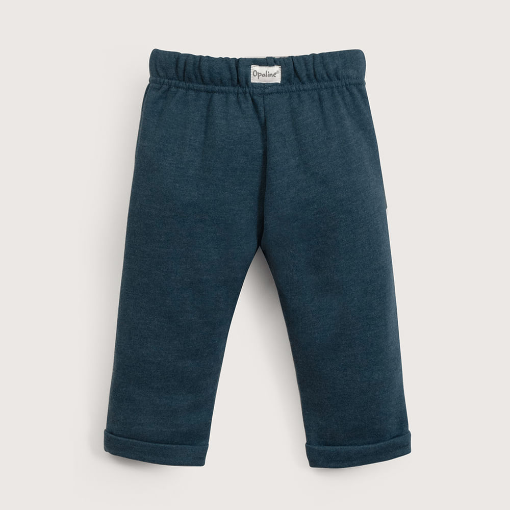 PANTALON DE BUZO AZUL DE NIÑO OPALINE - 3