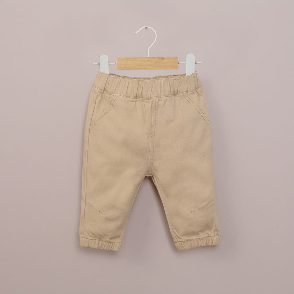 PANTALON BEIGE DE BEBE  NIÑO OPALINE - 1