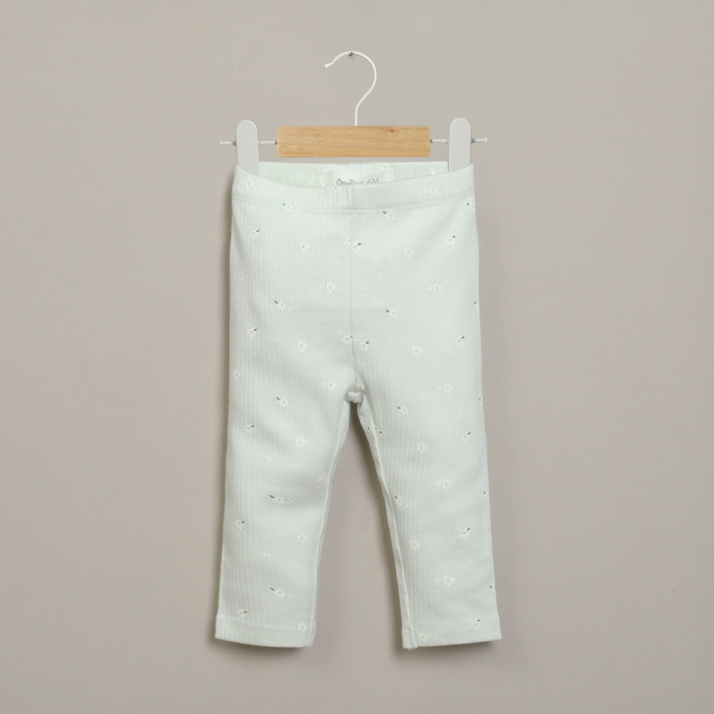 CALZA DE RIB VERDE DE NIÑA OPALINE - 1