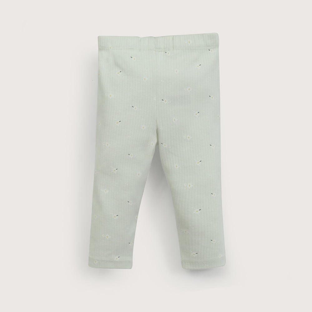 CALZA DE RIB VERDE DE NIÑA OPALINE - 3