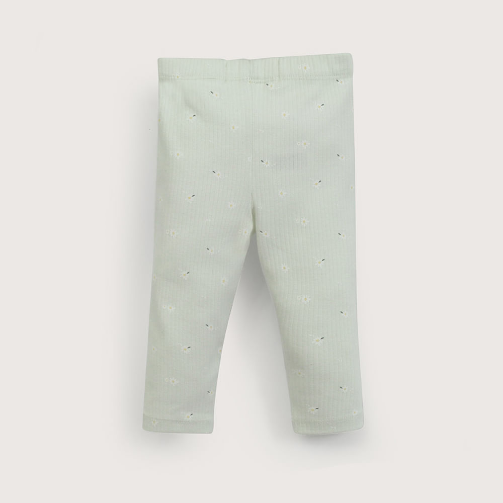 CALZA DE RIB VERDE DE NIÑA OPALINE - 5