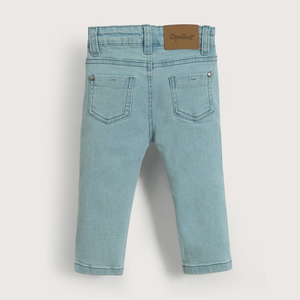 JEANS RECTO AZUL DE NIÑA OPALINE - 3