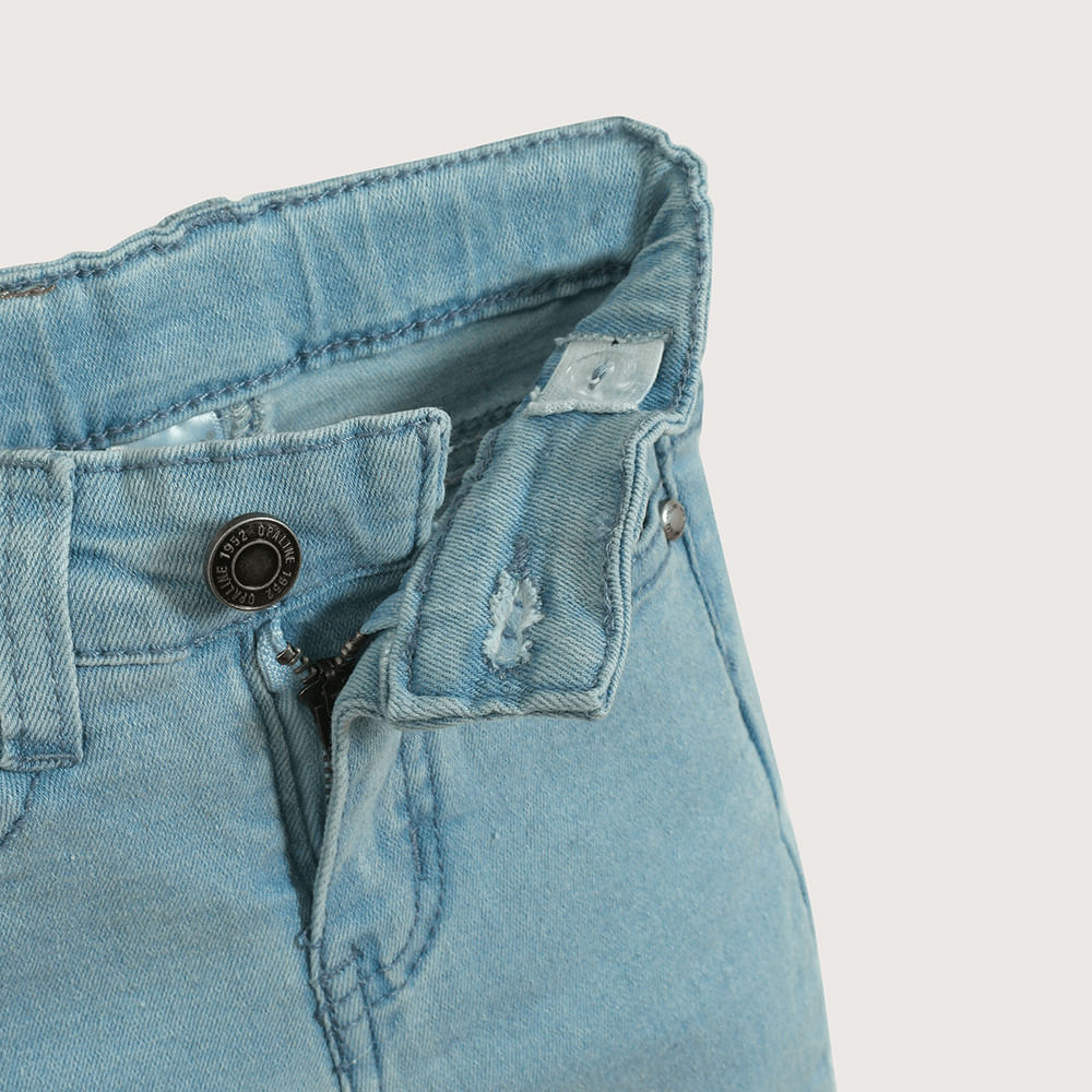JEANS RECTO AZUL DE NIÑA OPALINE - 4