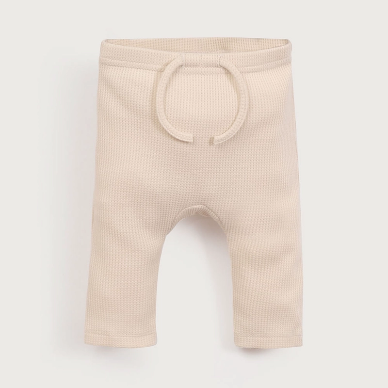 CALZA WAFFLE BEIGE DE BEBE UNISEX OPALINE - 2