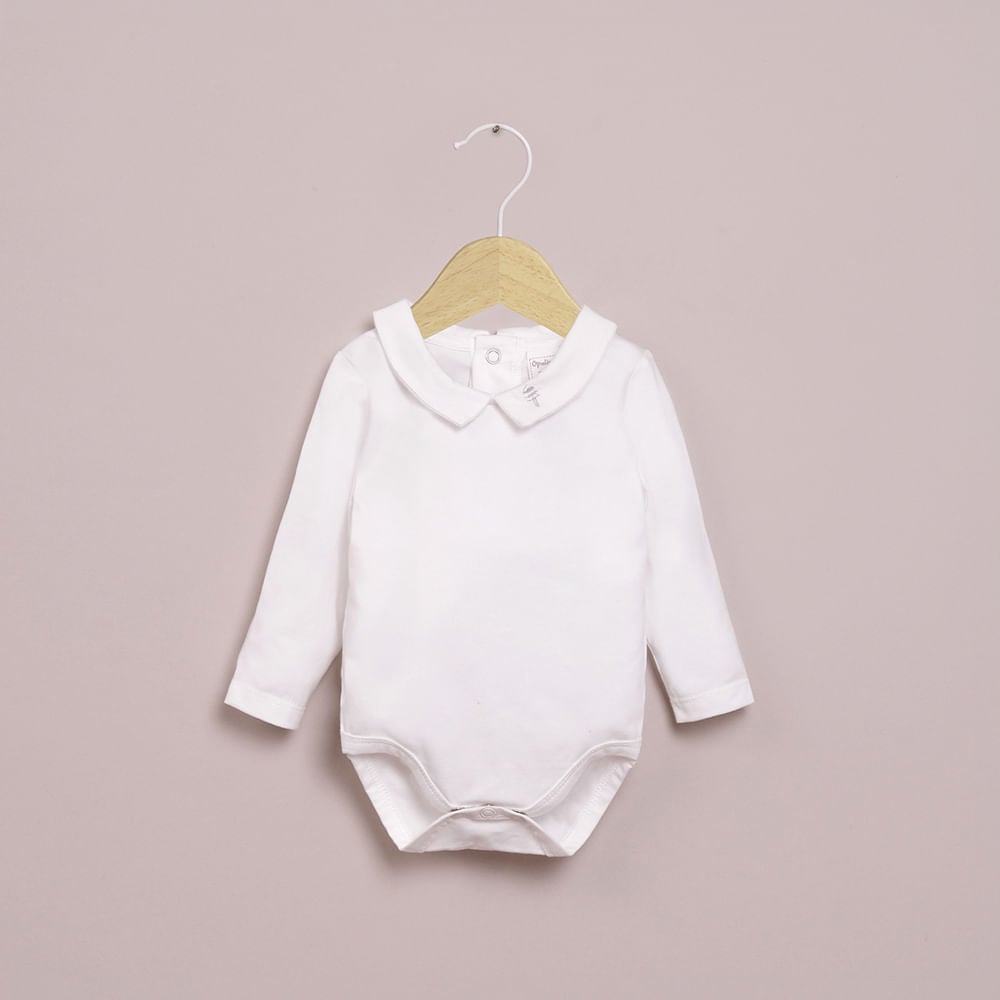 BODY BLANCO DE BEBE  NIÑO OPALINE - 1