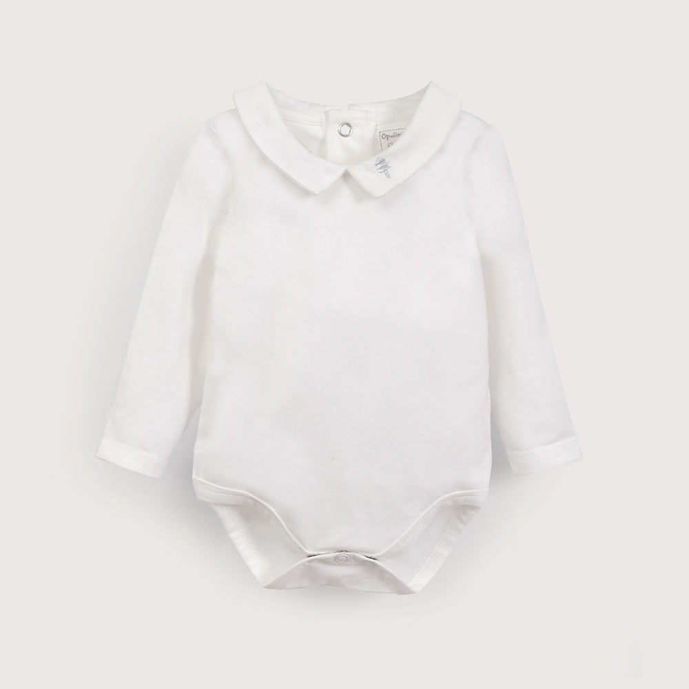BODY BLANCO DE BEBE  NIÑO OPALINE - 2