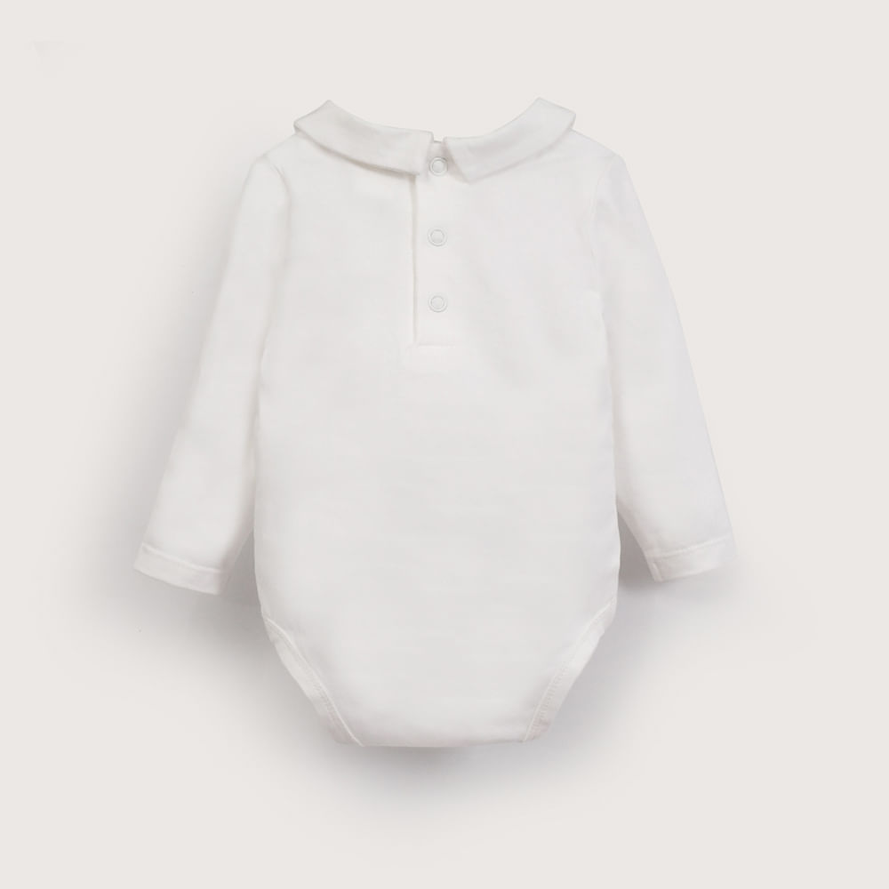 BODY BLANCO DE BEBE  NIÑO OPALINE - 3