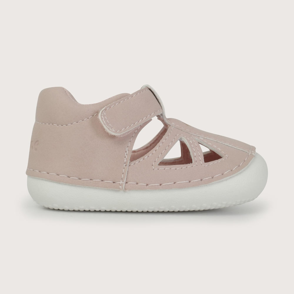 SANDALIA GATEADOR VELCRO ROSADA DE NIÑA OPALINE - 2