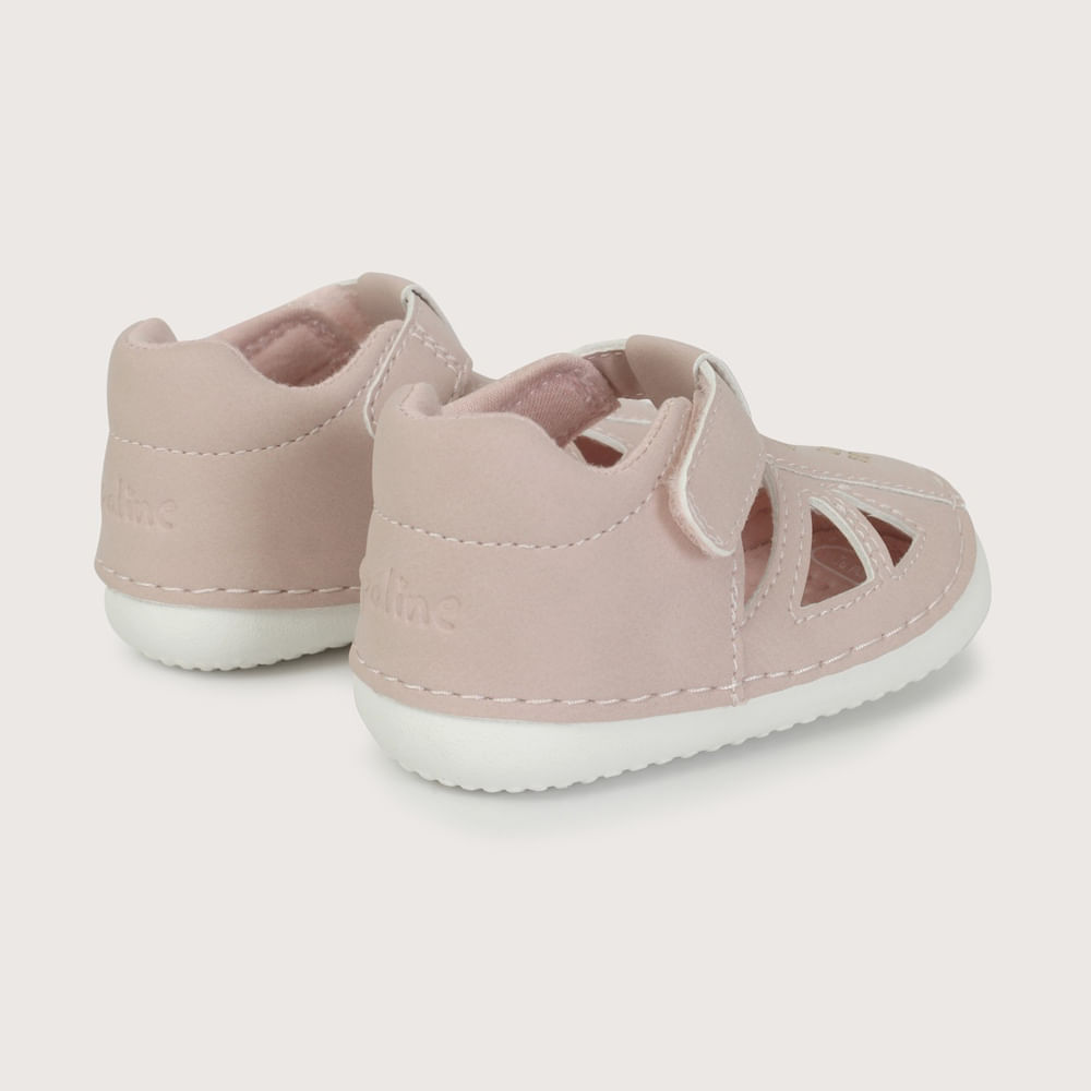 SANDALIA GATEADOR VELCRO ROSADA DE NIÑA OPALINE - 5