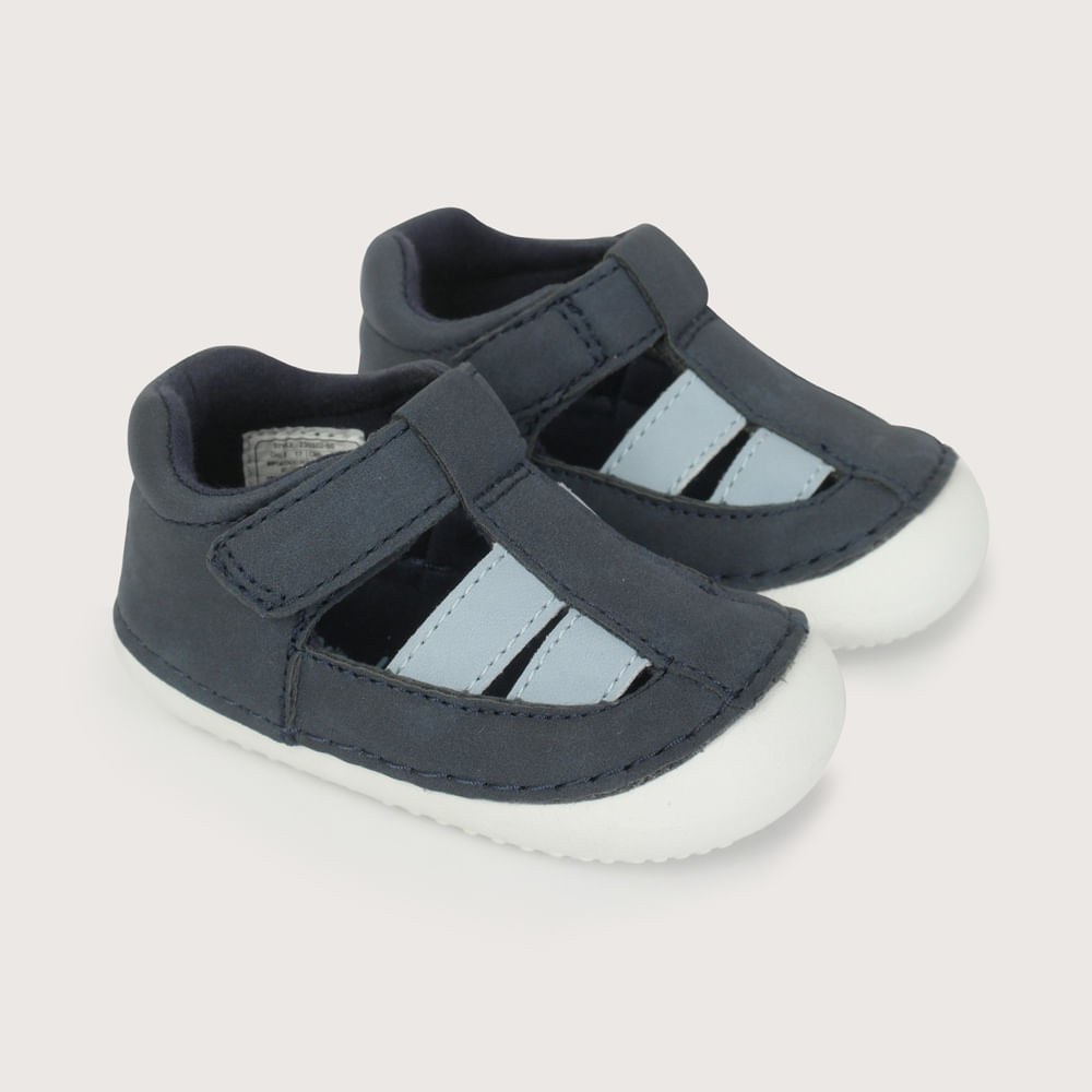 SANDALIA GATEADOR AZUL DE NIÑO OPALINE - 1