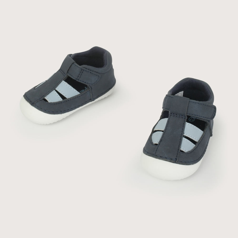 SANDALIA GATEADOR AZUL DE NIÑO OPALINE - 4